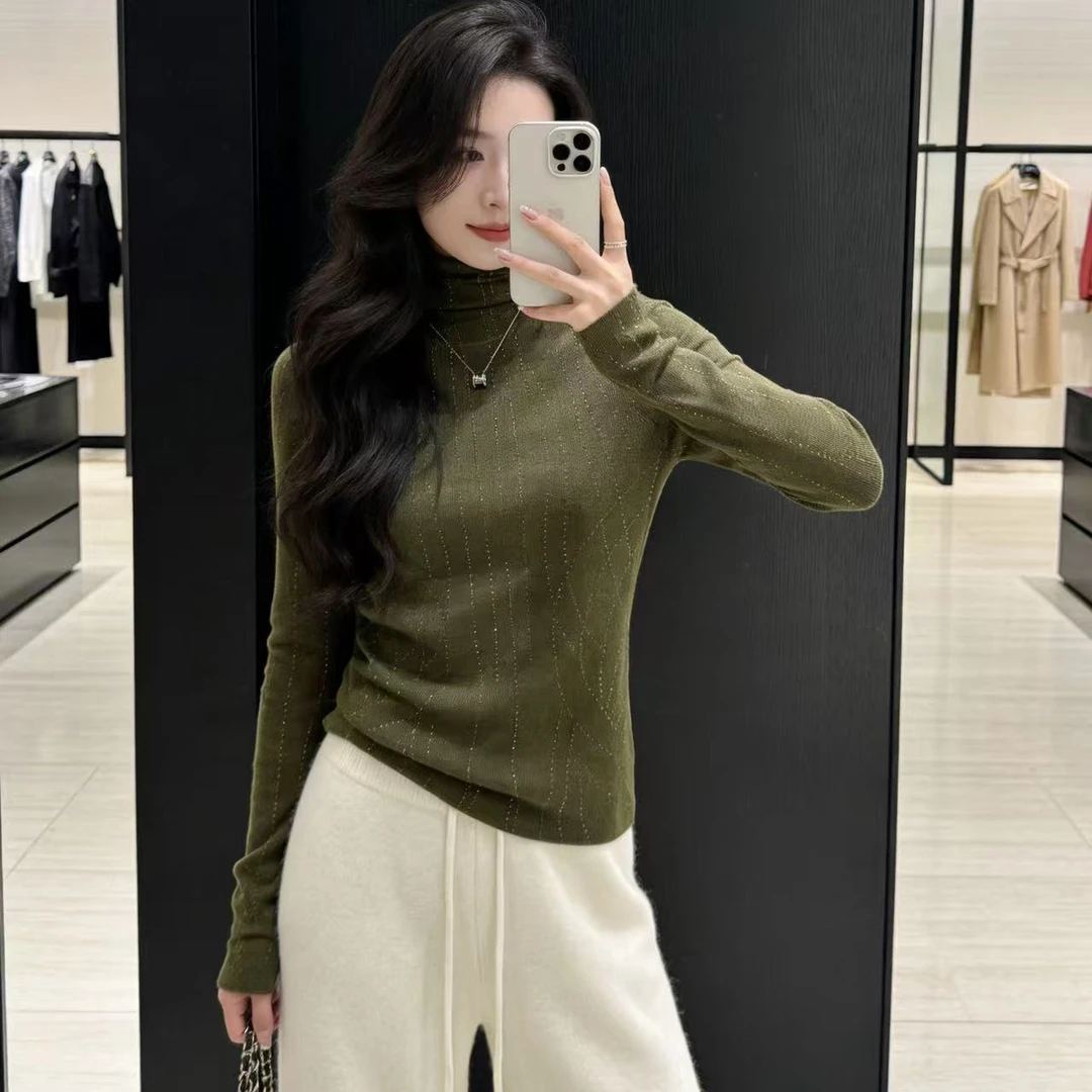 ZJ 胸84-130长60（部分无三标介意慎拍）烫钻打底针织 4727