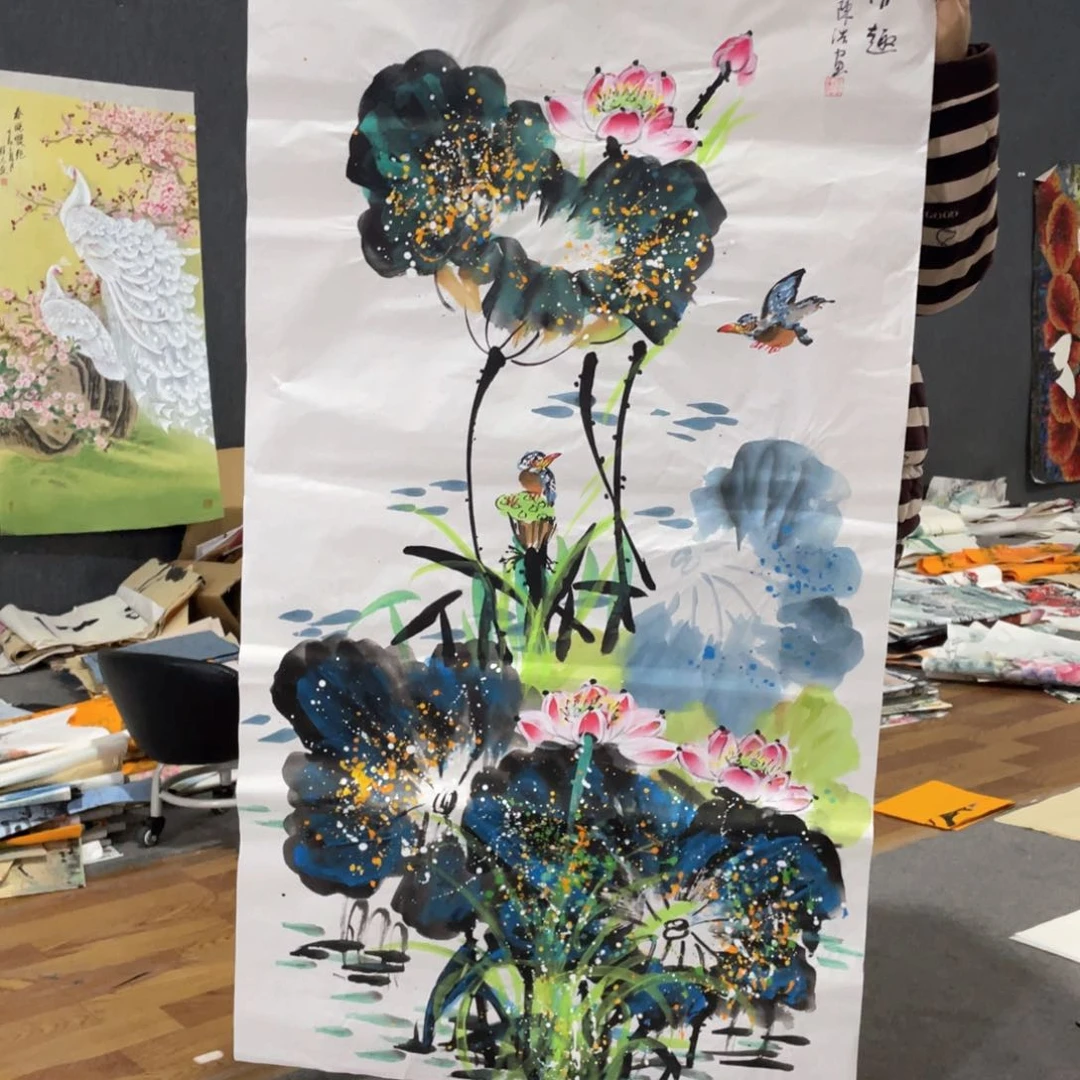 国画国画作品画心一张