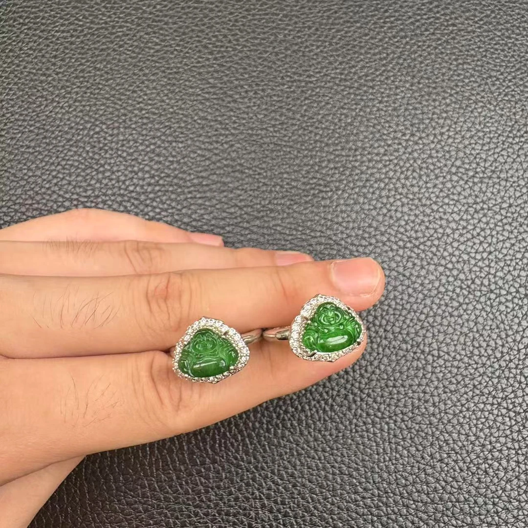 【云】翡翠佛公戒指多样性发其一@k