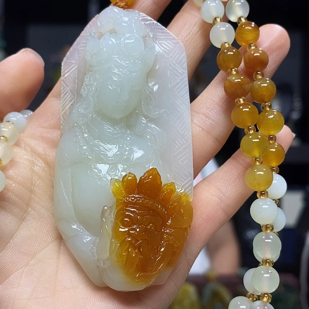 未镶嵌岫玉挂件吊坠