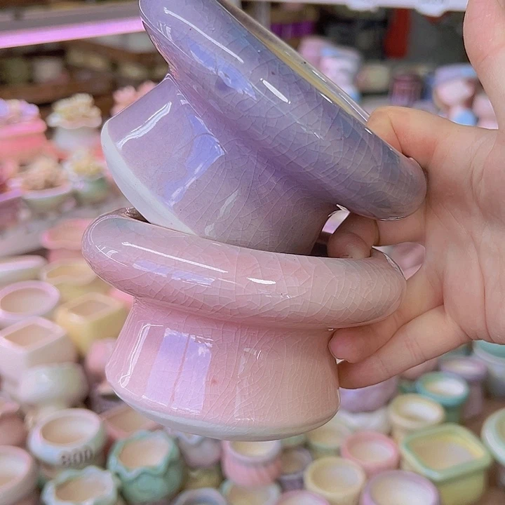 陶瓷花盆当场满12包邮