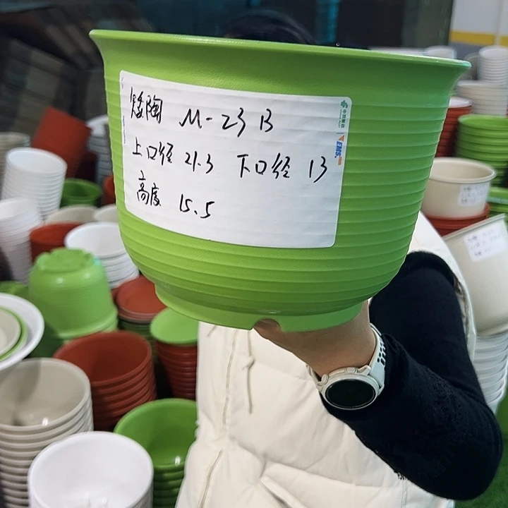 正品矮陶口21高15果绿无托8只