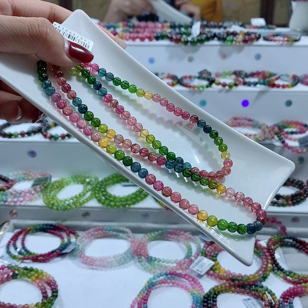 碧玺手链未镶嵌多样性发一条