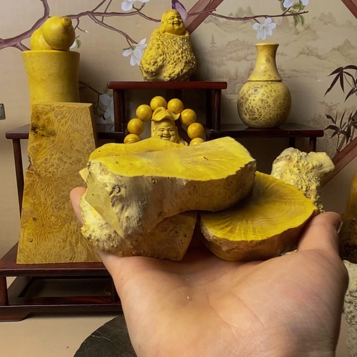 香榧木小**铺黄杨木手把件