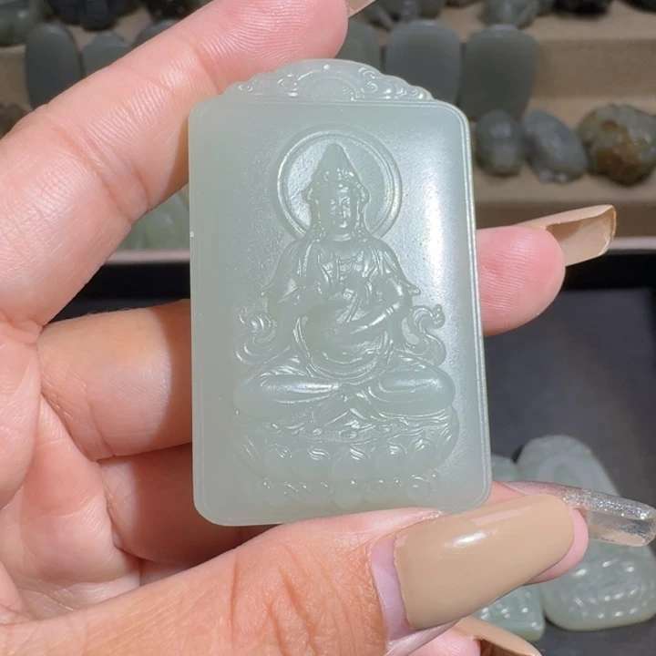 和田玉未镶嵌挂件