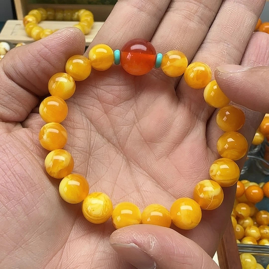 8***7精品老蜡素串搭配一条