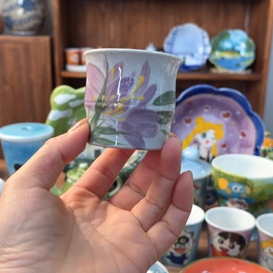 盒子景德镇釉下手绘陶瓷