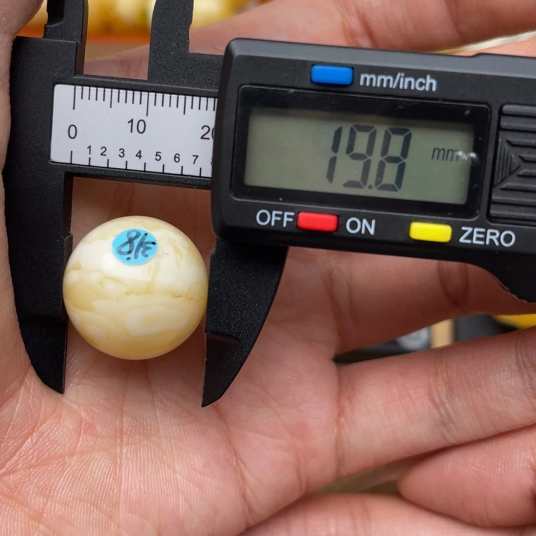 琥珀未镶嵌裸石蜜蜡圆珠微瑕静