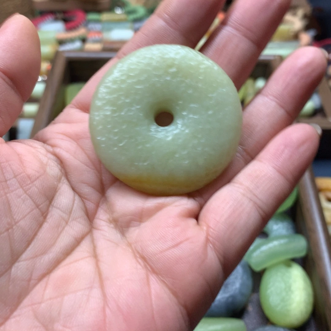 蓝***天蛇纹石玉合金手绳