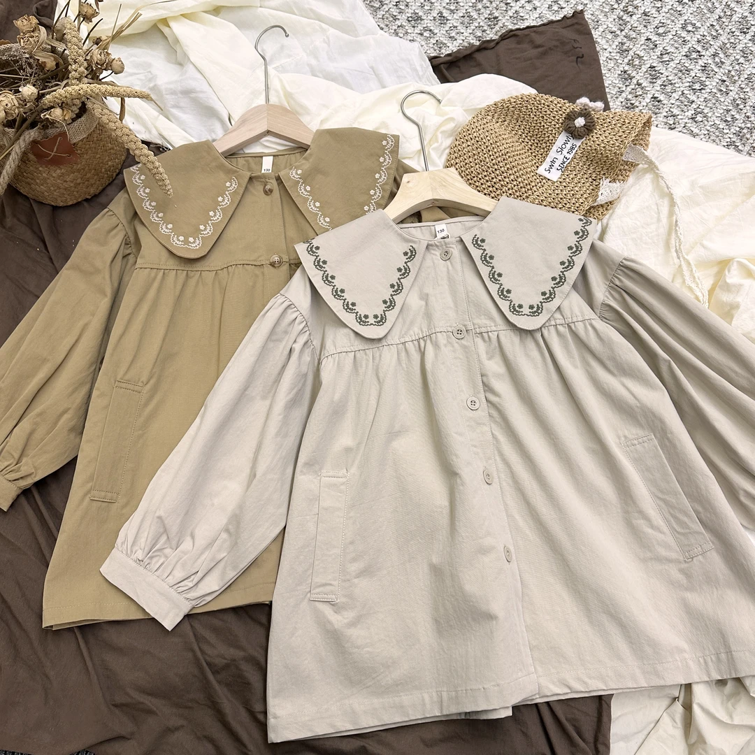 （亲子款）女童春秋装新款风衣儿童衣服时尚童装上衣女宝宝外套薄款