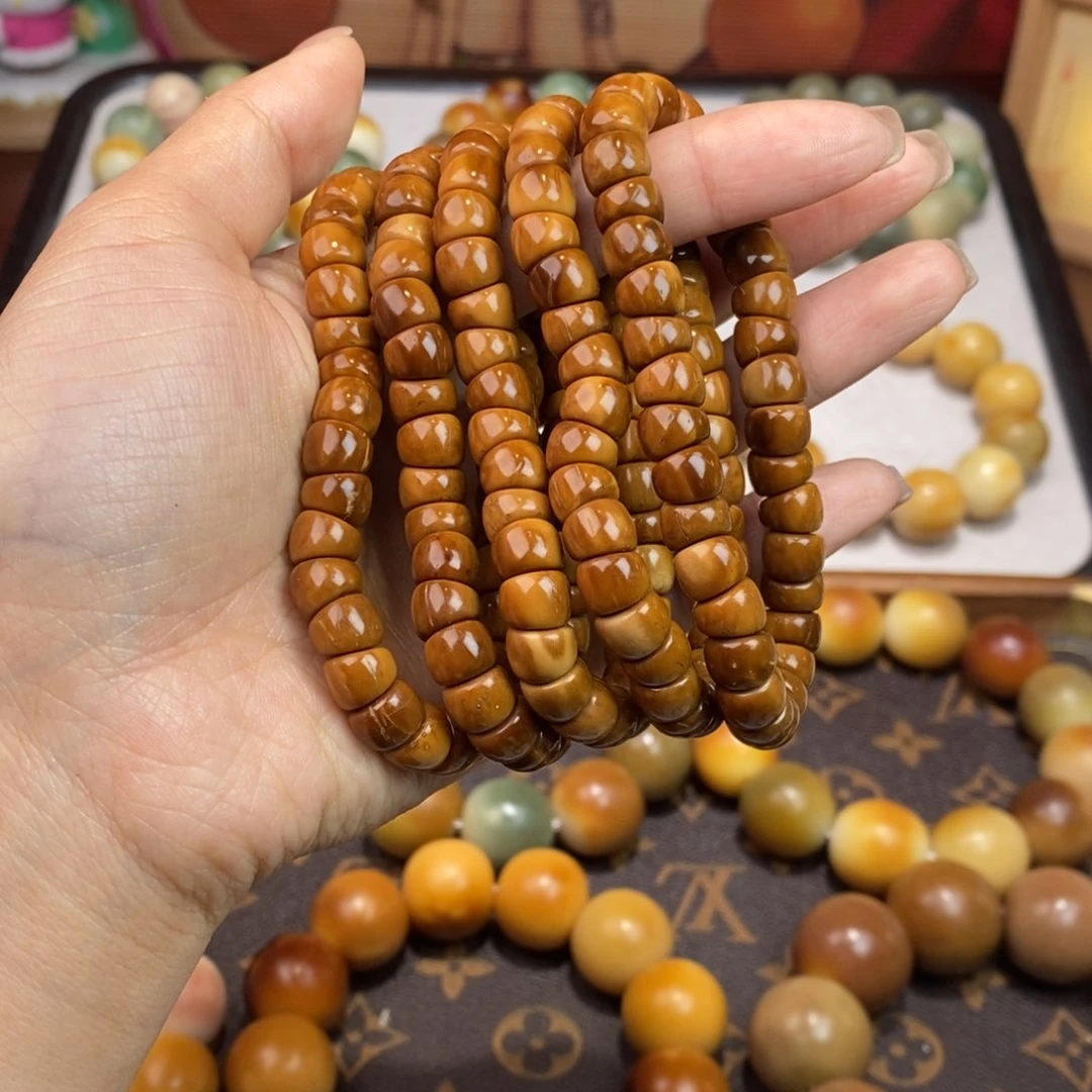 白玉菩提吊坠库克大肠圈