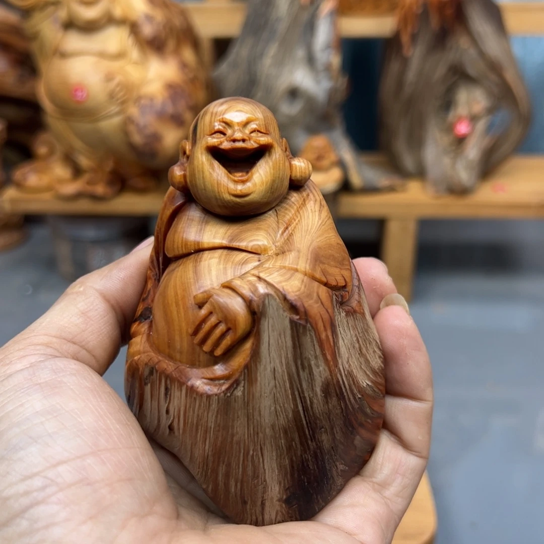 皇***静木崖柏木摆件手把件