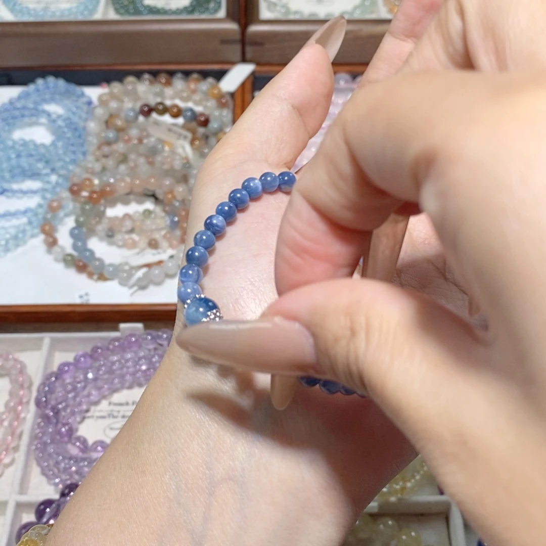 水晶手链未镶嵌蓝晶