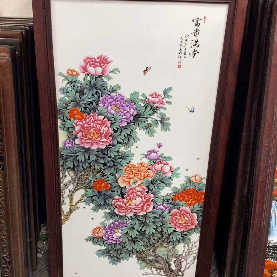 瓷1.2*66*1景德镇瓷板画柴窑烧制