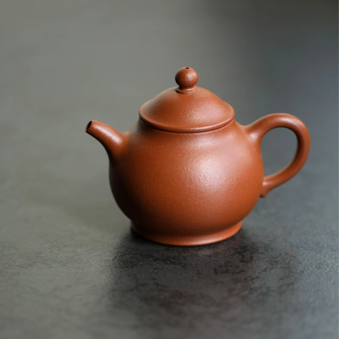 集物华饮逸丨朱泥伯俊潘壶 摹古 130cc 小容量紫砂壶