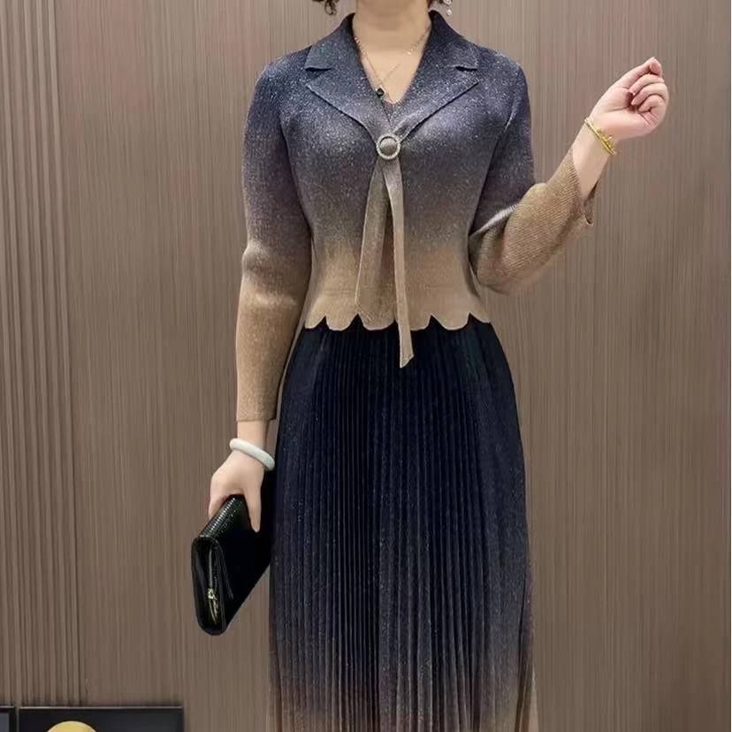 时尚潮流洋气休闲褶皱连衣裙