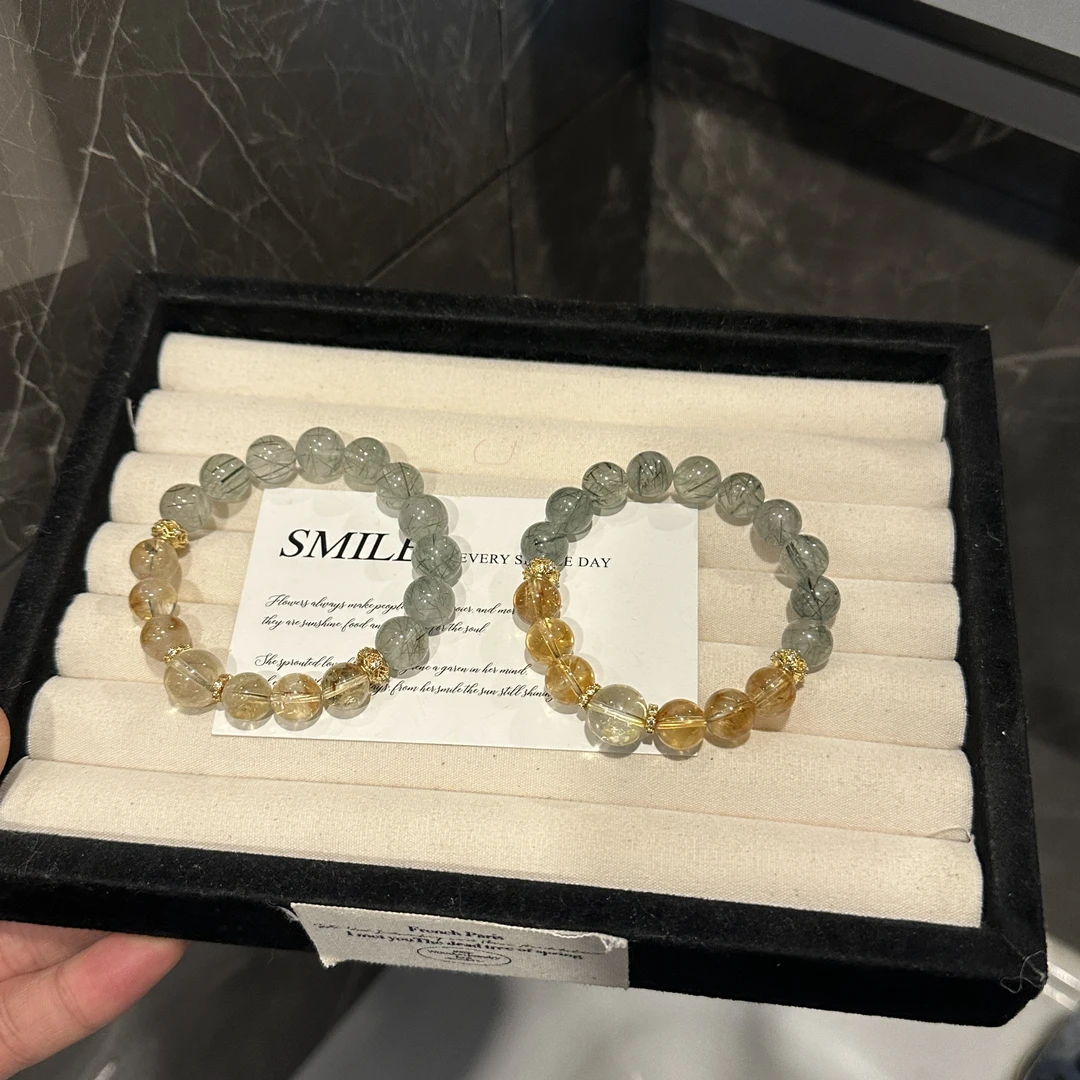 S275 葡萄发晶➕黄塔晶手串