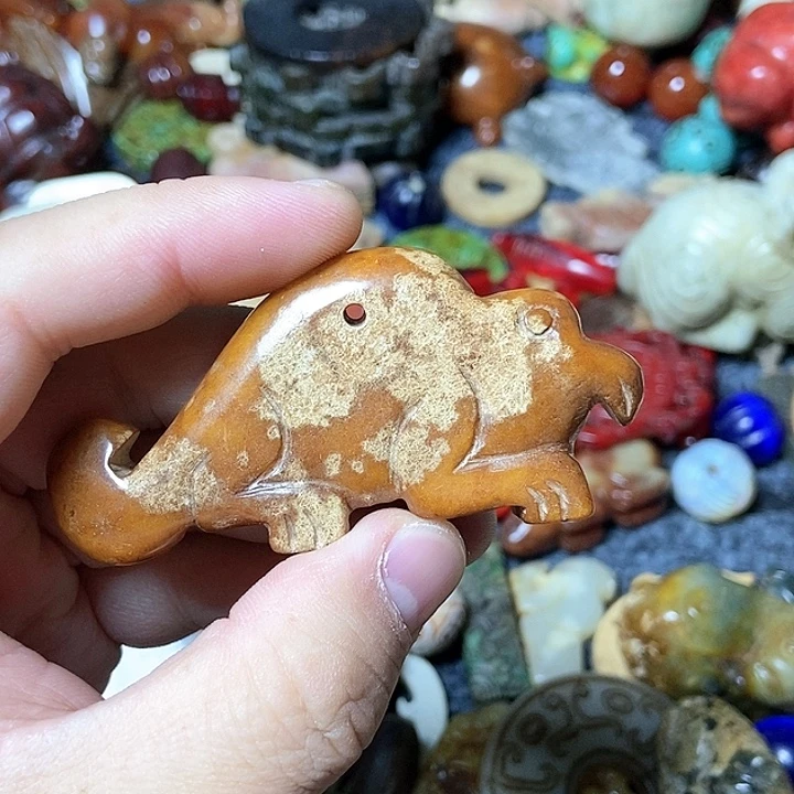 和田玉未镶嵌颈饰129