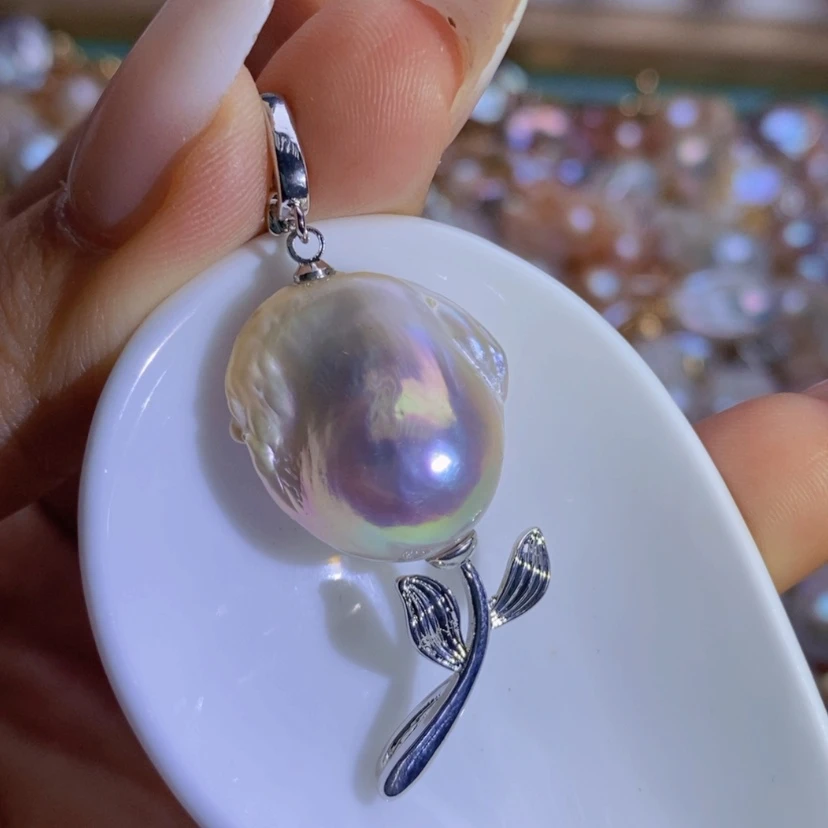 【闪购商品】淡水珍珠天然珍珠（微瑕）合金