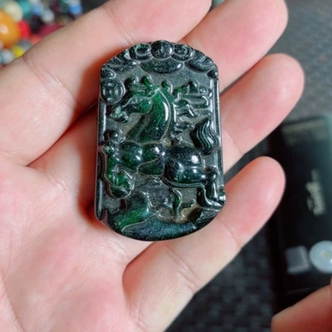 紫金钵盂菩提把件