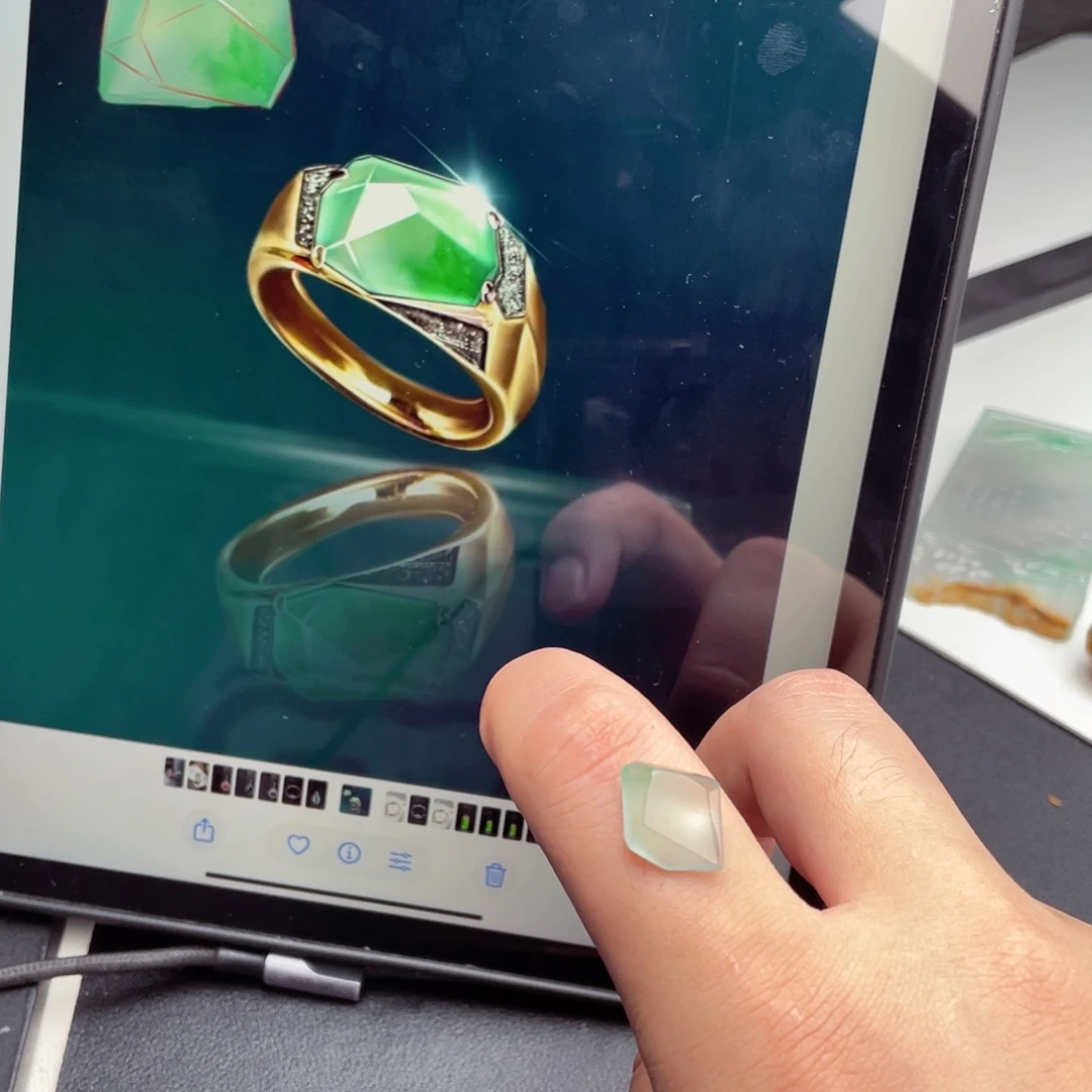 定制翡翠未镶嵌包工