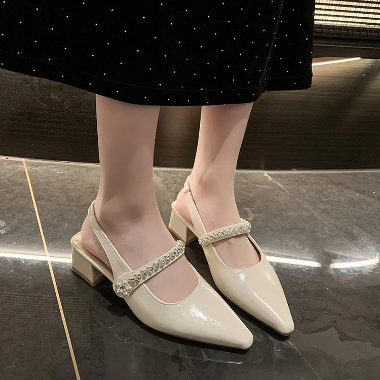 SWL698-35夏季新款气质型前包后空单鞋