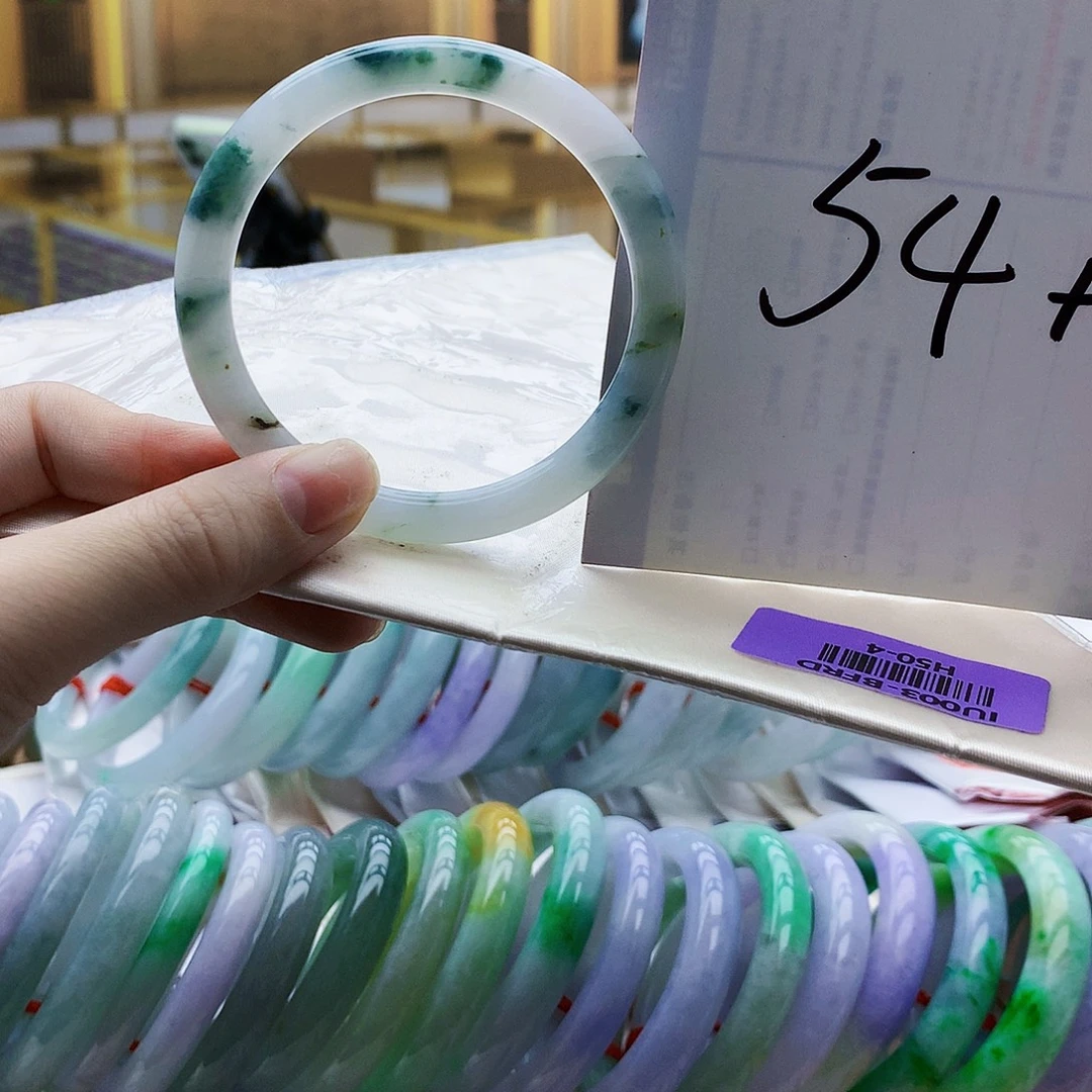 翡翠未镶嵌手镯gj