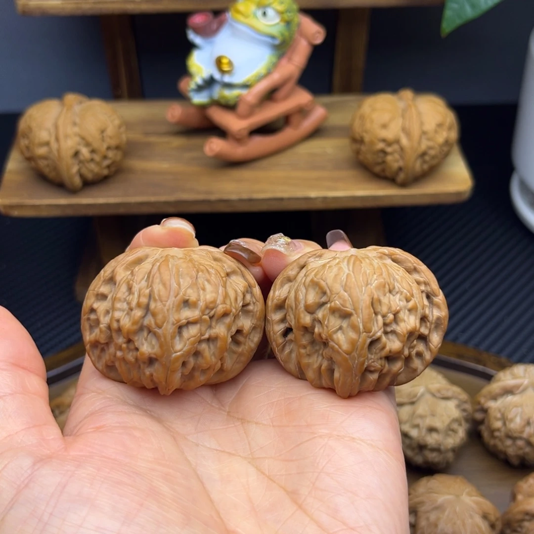 文玩核桃把件磨盘 43 全品白茬