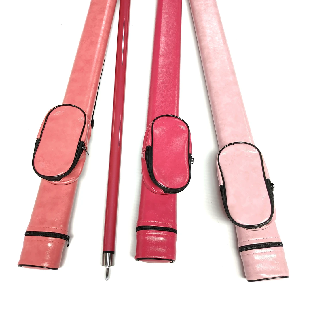 送礼好物 女生高档粉色二分之一台球杆筒轻量便携台球杆筒