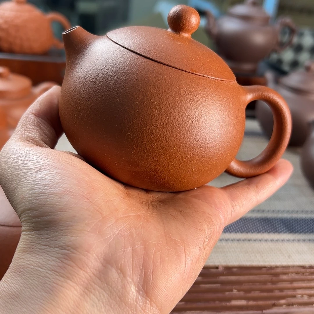 紫砂茶壶虎**河红降坡西施