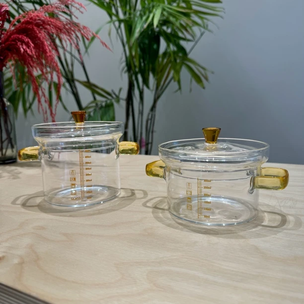 耐高温蒸鸡蛋羹专用碗玻璃碗蒸蛋神器家用透明带盖婴儿宝宝盅刻度