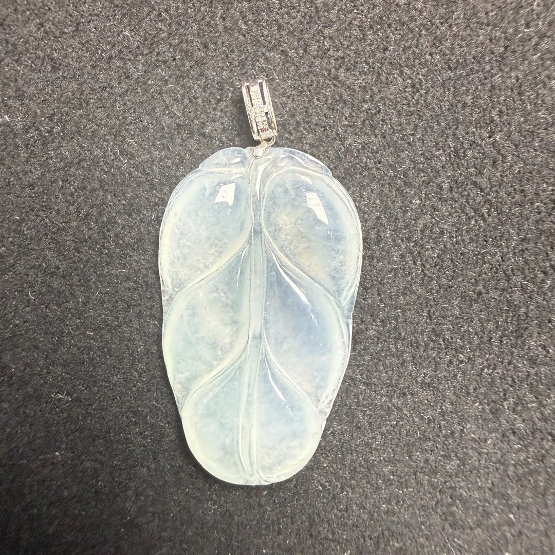 久鱼珠宝 18K金翡翠挂件9376