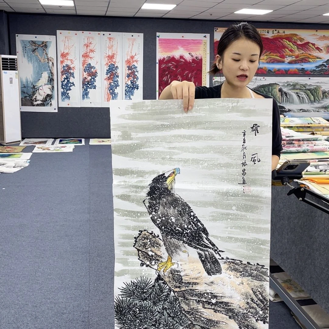 国画作品小姐姐放漏…
