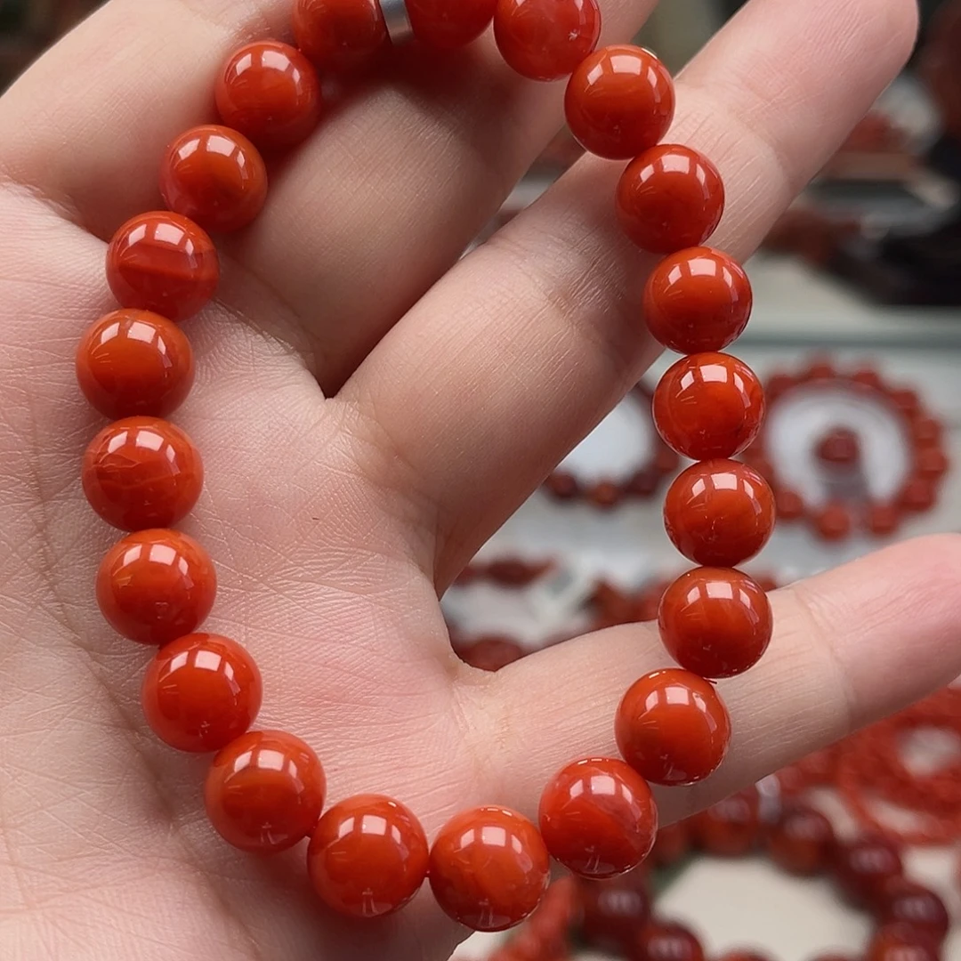 南红玛瑙未镶嵌手链
