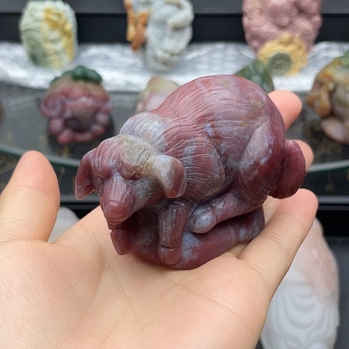石英质玉未镶嵌摆件