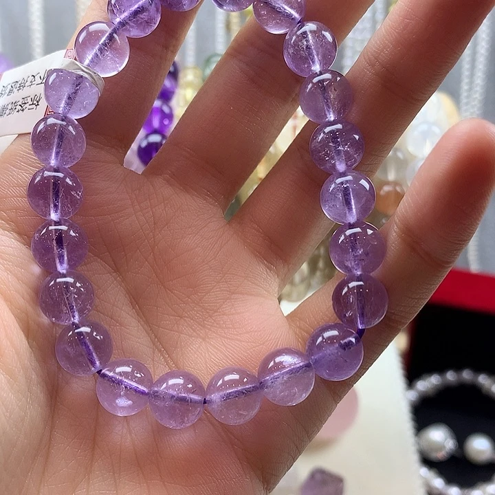 紫晶手串未镶嵌紫水晶