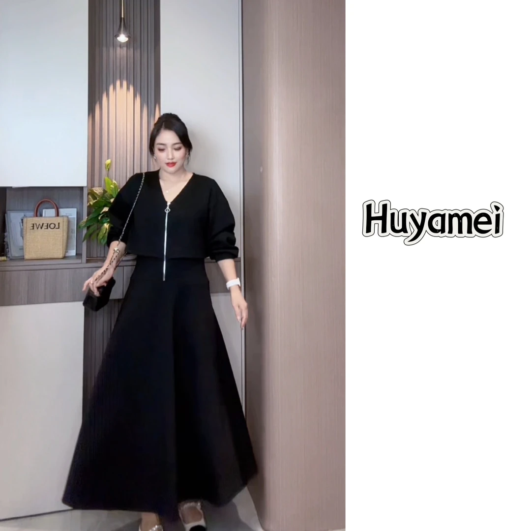 女士新款通勤舒适气质收腰显瘦连衣裙假两件