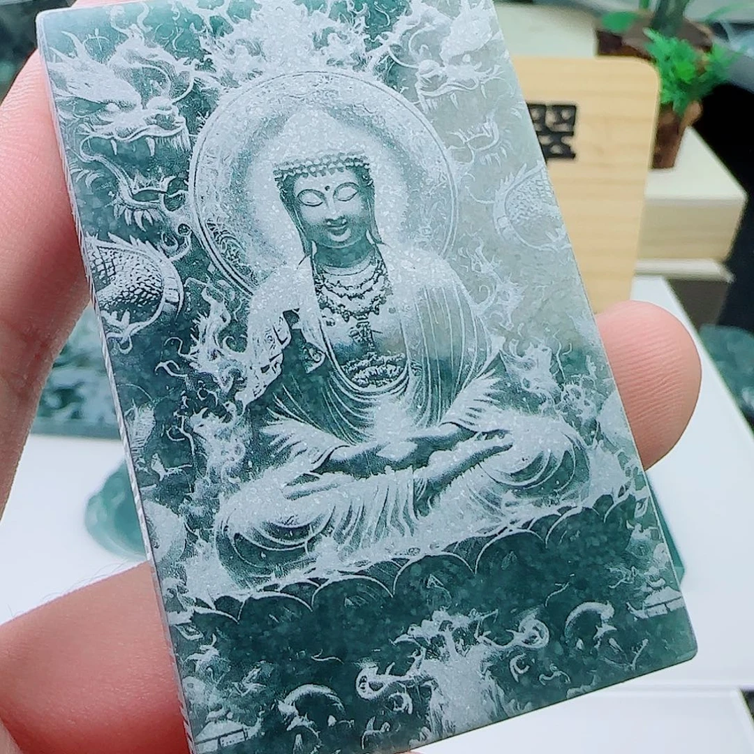 乐***生翡翠未镶嵌颈饰111