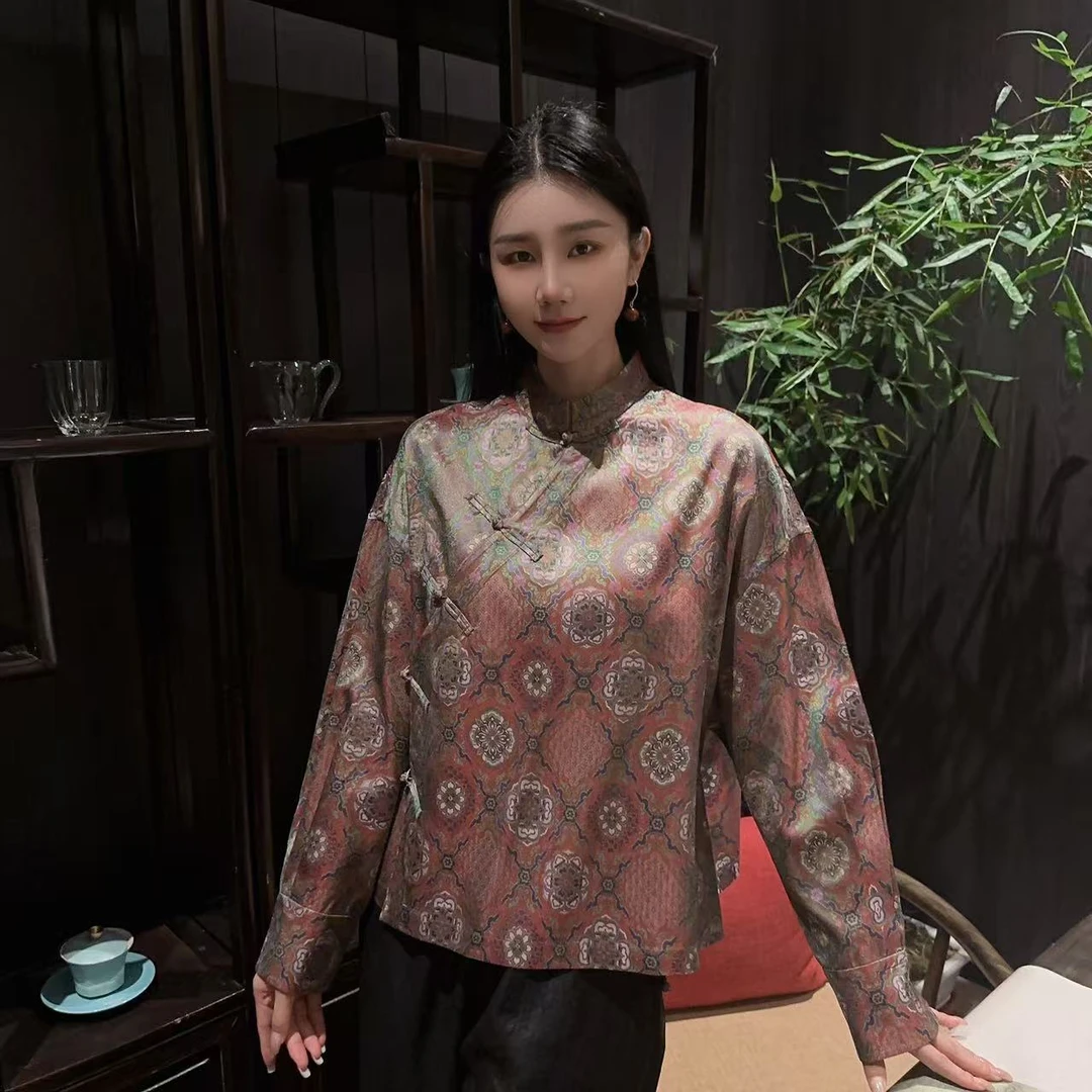 Betty Bairn【蜀锦.玉京浮光】高定桑蚕丝刺绣上衣25B-BW882