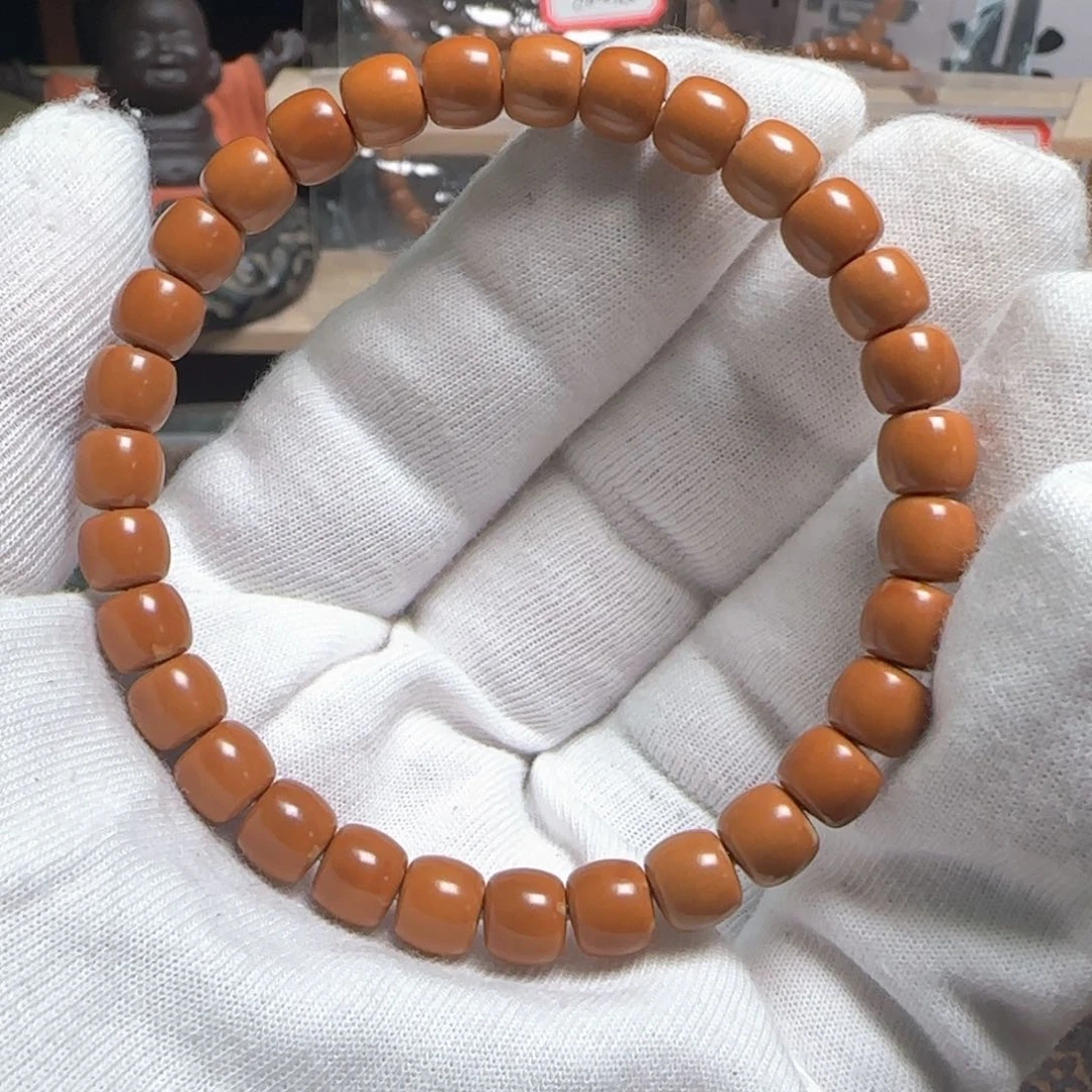 橄榄核吊坠老挝极限弧单圈7.5正三花