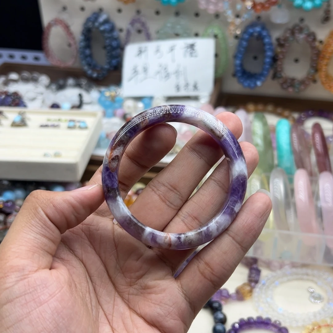 未镶嵌手链水晶54.5梦幻子手镯