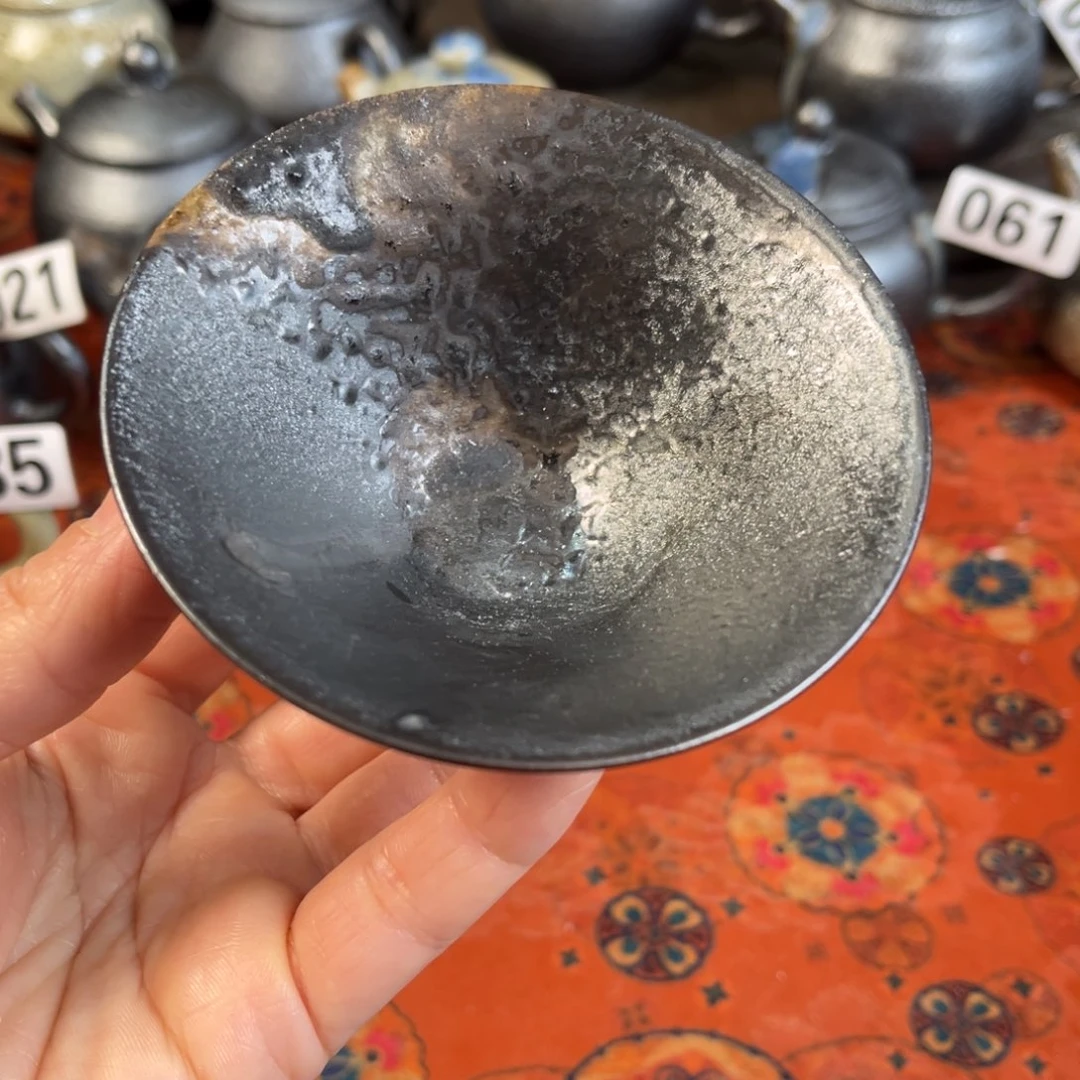 柴烧茶器主人杯杯柴烧