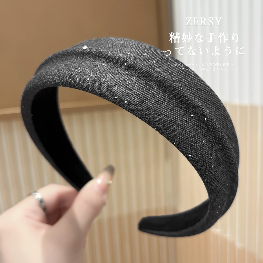 高级感加厚发箍2025新款高级感洋气时尚百搭发卡日常外戴洗脸头箍