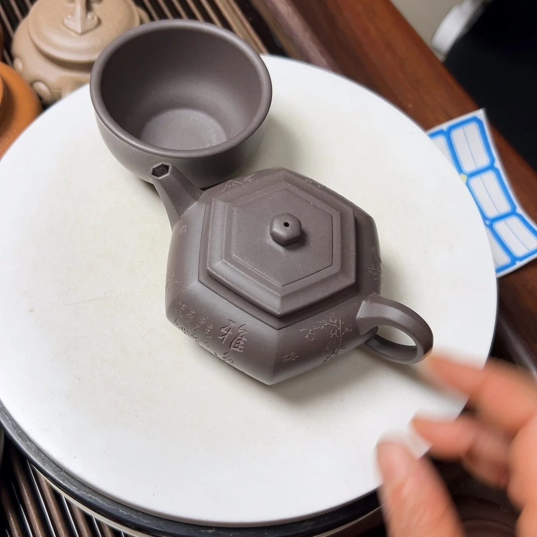 紫泥茶壶紫砂壶等传统