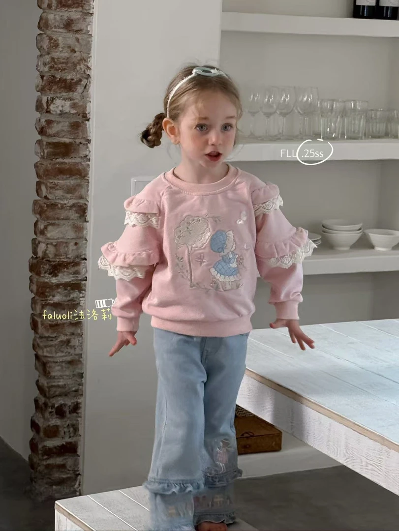 【萌趣横生】FLL·25女童春季刺绣女孩套装组合HD170（汉服）