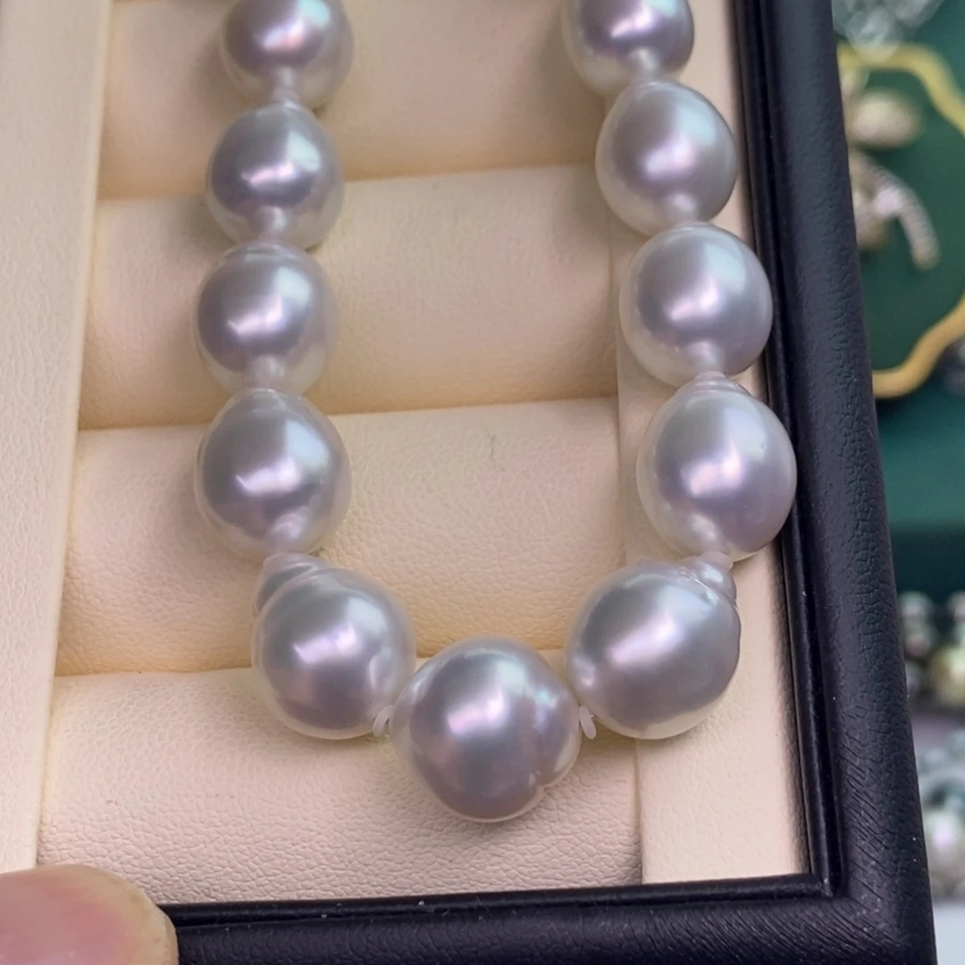 颈饰银S925镶嵌海水珍珠