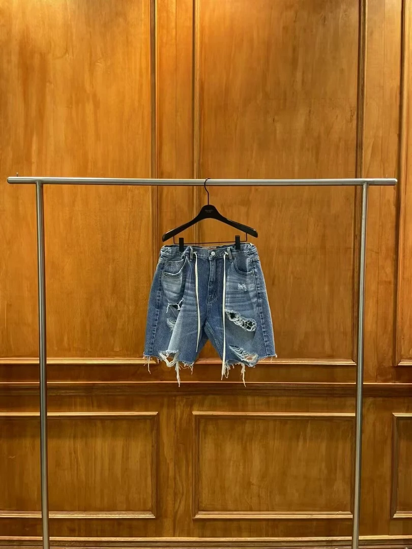 【韩国东大门代购】~N0退~公鸡家牛仔破洞短裤