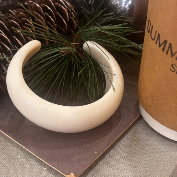 非金属树脂手镯 【慧姐韩国正品】2025春夏新ins白手镯/N0退N0换