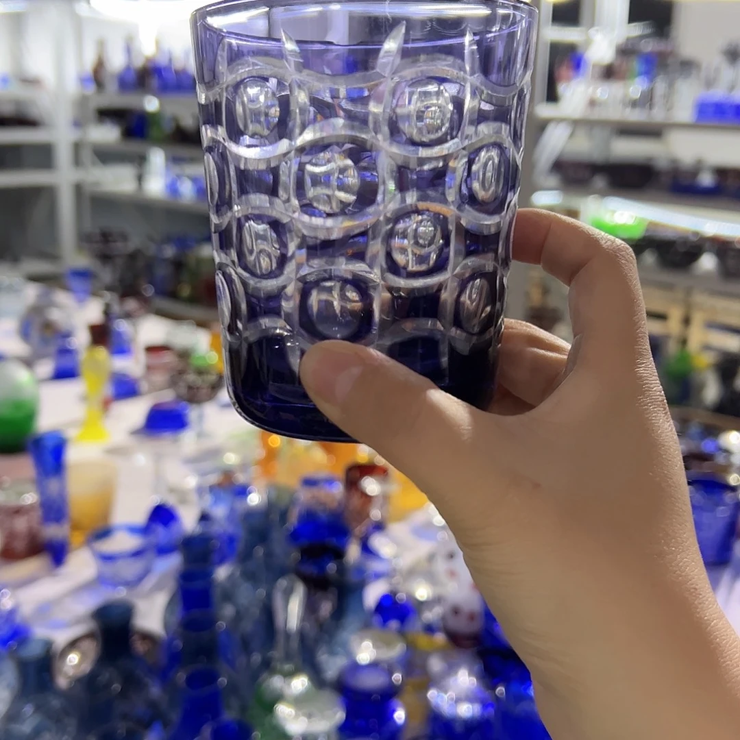 水晶玻璃平底款微瑕一个