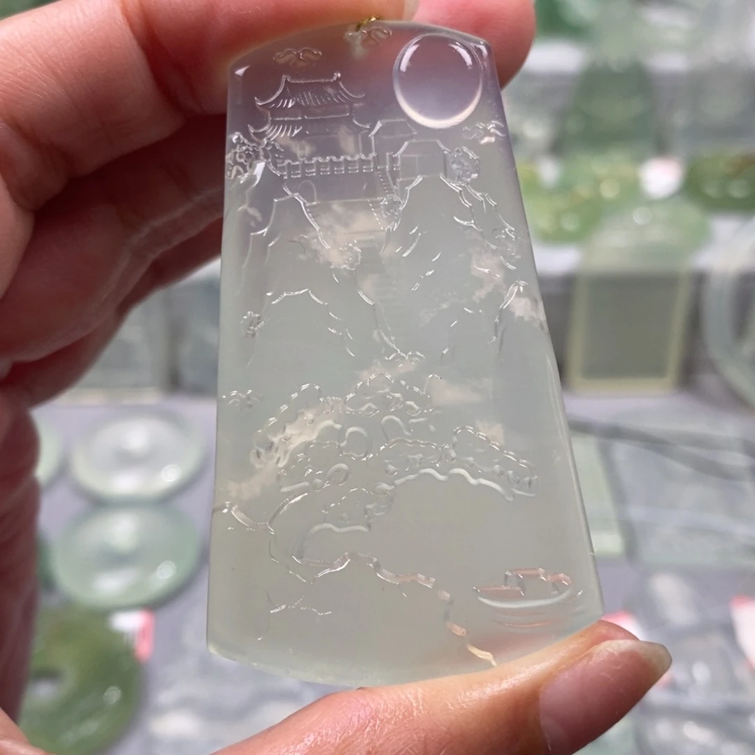 魔***牧蛇纹石玉未镶嵌颈饰